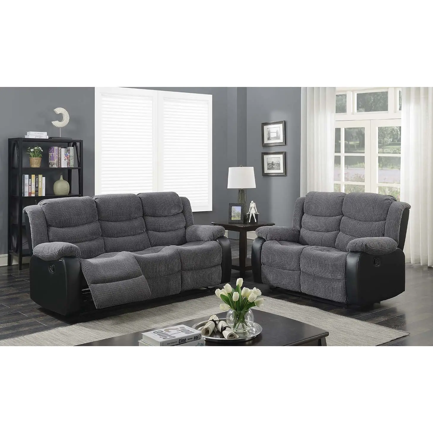 Hot Sell Sectionals Reclining Sofa Comfortable Leather Recliner Sofa Set Living Room Furniture Sets Couch Living Room Sofas