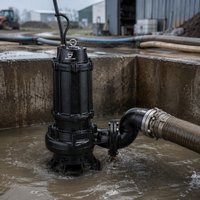 Pompe submersible pour eaux usées WQ100-36-25HP de 6 pouces, 3000 tr/min, câble de 8 m, 150 W