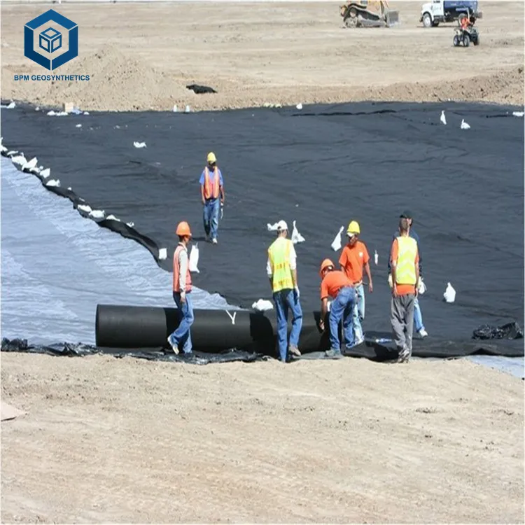 एचडीपीई Geomembrane 2mm एचडीपीई झिल्ली के लिए गडढे परियोजना के लिए कृत्रिम झील परियोजना में लाओस