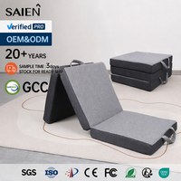 Matelas pliant en mousse à mémoire de forme sur mesure OEM ODM, directement de l'usine, matelas de sol portable pliable, logo personnalisé, marque privée, vente en gros