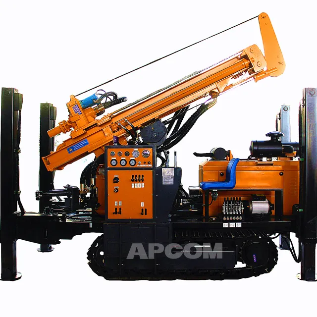 APCOM 공장 도매 200 m 200 m 작은 우물 드릴링 머신 남자 휴대용 시추공 삼각대 다운 홀 드릴 장비