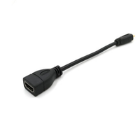 Adaptor Micro HD MI ke HDTV betina, kabel definisi tinggi pendek tipe jantan-ke-betina, kabel data eksternal kecil ke besar