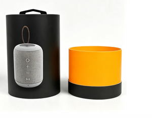 bluetooth speaker, cylinder <b>box</b>, portable audio, gift packaging, wireless speaker, round tube package - Product Image 3