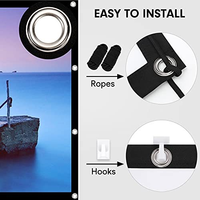Écran de projection Seeball Movie 120, 16:9, pliable, portable, double face, anti-plis, mural, en polyester, garantie 1 an