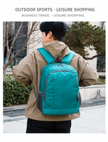 Sac à dos pliable avec logo personnalisé, vente en gros, cadeau d'entreprise, résistant à l'eau, Ripstop, pliable, voyage, randonnée, extérieur, multi-poches