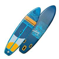 Planche de paddle gonflable de surf GREEN durable 11'6 en PVC/EVA Drop Stitch, 14,5 kg, portable, 3 ailerons, polyvalente, vente en gros