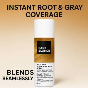 Traitement capillaire OEM à base de plantes <span class=keywords><strong>Spray</strong></span> de retouche du cuir chevelu Imperméable et résistant à la sueur Blond foncé Couverture grise temporaire Non écaillée - Product Image 4