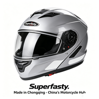 Nouveau Casque de Moto Modulaire ABS Super Rapide de Haute Qualité et Durable avec Double Visière Relevable pour Scooter Toutes Saisons Vente en Gros OEM