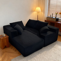 Canapé modulaire sectionnel en forme de nuage, coussin carré, canapé carré, canapé en forme de bloc de tofu, ensemble d'angle en L, compressé sous vide pour salon