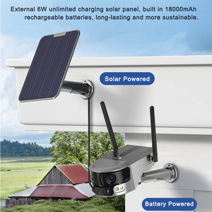 Y6 <strong>Solar</strong> Panel 4G Wifi <strong>Security</strong> <strong>Camera</strong> 8MP 4K Dual Lens Bullet <strong>Camera</strong>,rechargeable Battery IP Indoor <strong>Camera</strong> H.265 Niview - Product Image 6