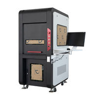 Machine de découpe et de gravure laser à fibre CNC fermée pour bijoux en métal et or, 100W 200W 300W JPT MAX Raycus