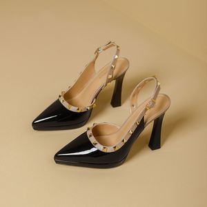 Sandalias de Mujer 2026, Estilo Europeo, Zapatos de Fiesta, Plataforma Cómoda, Tacones de Aguja con Punta y Adornos - Product Image 3