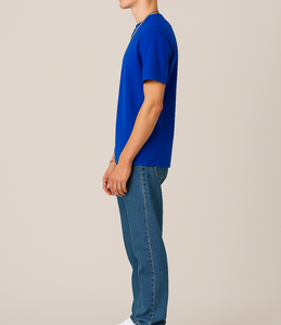 T-shirt décontracté ample 100 % coton 180 g/m² en tissu tricoté imprimable, gaufré et brodé - Product Image 4