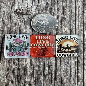 Southwest Long Live Cowgirl Picture Doublet Cabochon Set Piedras sueltas para la fabricación de joyas Colgantes y anillos únicos de estilo occidental - Product Image 1