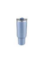 Gobelet isotherme grande capacité 900 ml en acier inoxydable, tasse de camping avec couvercle double usage et paille incluse, compatible avec le porte-gobelet de voiture