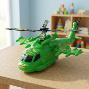 Helicóptero de Rescate de Juguete TOYBOLA TB-036 con Movimiento por Fricción para Niños de 5 a 7 Años, Vehículo de Juego de Plástico, Empaquetado en Malla - Product Image 3
