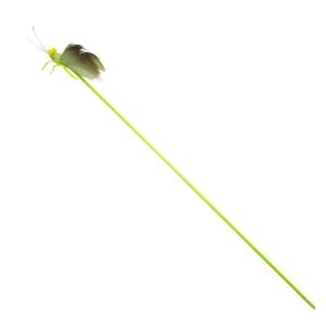 Varita de Juguete Realista con Forma de Gafillo y Plumas Naturales, Juguete de Silicona con Simulación de Insecto para Gatos de Interior - Product Image 2