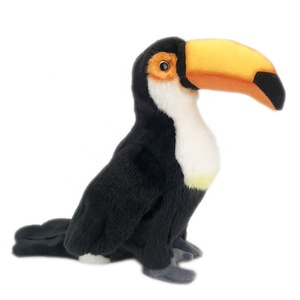 En gros Personnalisé Simulé Toucan Tissu En Peluche Jouet Mignon Toco Oiseau Doux Peluches Mascotte pour Les Occasions D'anniversaire - Product Image 1