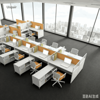 Postes de travail ergonomiques en L de haute qualité pour bureaux, cloisons de travail informatisées pour personnel, vente en gros