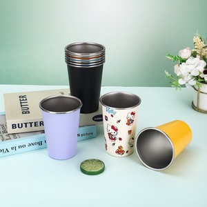 Gobelet à eau monocouche en acier inoxydable 304 personnalisable pour le commerce transfrontalier, idéal pour les restaurants, le camping en extérieur, le café et la bière au bar - Product Image 6