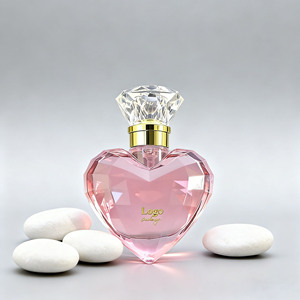 Envase de Perfume Vacío de Vidrio Transparente en Forma de Corazón de Lujo de 50 ml Personalizado de Alta Gama para Envasado de Cosméticos con Embalaje en Caja - Product Image 3