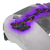 Kit de boutons d'action tactiles personnalisés EXtremeRate, kit de clics de souris, kit de clics de boutons frontaux pour manette PS5 Edge