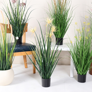 Planta Artificial <span class=keywords><strong>de</strong></span> Plástico con Hojas Verdes, Planta Artificial en Maceta para Decoración <span class=keywords><strong>de</strong></span> Jardín, Decoración del Hogar, Plantas Artificiales - Product Image 5