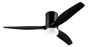 Ventilateur de plafond en bois à 3 pales, moderne, télécommande, réversible, moteur DC à économie d'énergie, 52 pouces, 3000-6000K, pour chambre/salon - Product Image 3