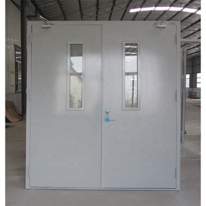 Thiết kế hiện đại nhà máy cung cấp 1-3 giờ thép chống cháy lối ra cửa thép không gỉ lửa Đánh Giá Xây Dựng cửa - Product Image 3