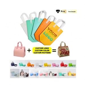 Sacs alimentaires personnalisés en tissu non tissé avec poignée, autocollant de scellage, motif lettres, capacité 15L, isolation pour aliments chauds/froids - Product Image 4