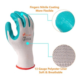 Guantes de Trabajo Versátiles con Recubrimiento de Nitrilo Snell, Agarre Firme, Resistentes a la Abrasión, para Construcción, Manejo en Almacenes - Product Image 2