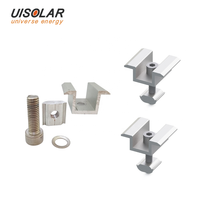 Systèmes de montage de panneaux solaires UISOLAR, supports de fixation universels à installation rapide, colliers de fixation d'extrémité, colliers de fixation intermédiaires, colliers de fixation