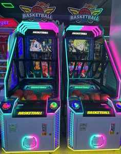 Machine de jeu d'arcade de basketball de rue pour enfants à monnayeur, avec écran LCD HD et construction en métal et plastique - Product Image 3