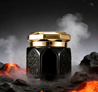 Pot en verre hexagonal doré gaufré personnalisable avec bouchon en plastique pour l'emballage de crème contour des yeux et de soins de la peau