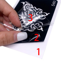 Nouveaux pochoirs de tatouage personnalisés à trois couches pour tatouage temporaire de style petit et brillant, pochoir de tatouage temporaire brillant