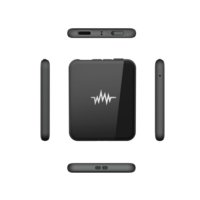 Enregistreur vocal magnétique ultra-discret, petit et bidirectionnel, 4200 heures, enregistrement audio WAV et MP3, activation vocale