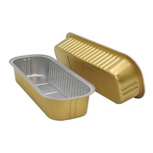 Smoothwall Frozen Barbecue Takeaway Contenedor <span class=keywords><strong>de</strong></span> comida Uso para fiestas 200ml Papel <span class=keywords><strong>de</strong></span> aluminio Cake Mini Pan Sartenes con tapas - Product Image 2