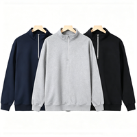 Ensemble de vêtements de sport pour hommes avec col montant, manches longues, fermeture éclair, vente en gros de streetwear tendance