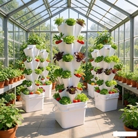 Système de culture hydroponique à 30 trous pour plantes, jardin vertical, tour hydroponique avec pompe et minuterie, livraison économique