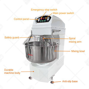 Pétrin à Spirale Professionnel pour Boulangerie et Pizzeria 5kg <span class=keywords><strong>20kg</strong></span> 30kg 50kg - Product Image 2