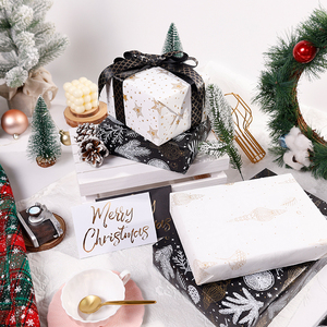 Wholesale 80g <b>Christmas</b> Skimming Foam Kraft <b>Paper</b> Tissue 43*300cm Gift Luxury Custom Packaging <b>Wrapping</b> <b>Paper</b> <b>Roll</b> - Product Image 3
