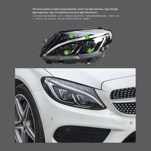 Nouveaux phares LED 12V 6000K pour Mercedes-Benz Classe C W205 (2013-2018) C180/C200/C260 - Product Image 5