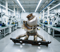 Convertisseur catalytique 3 voies haute performance - Ajustement universel, acier inoxydable, compatible Euro 4/5, installation facile pour la plupart des véhicules