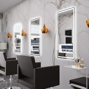 Miroir intelligent de salon de <span class=keywords><strong>coiffure</strong></span> moderne en gros avec écran tactile, éclairage LED pleine longueur et verre trempé pour la <span class=keywords><strong>coiffure</strong></span> et le maquillage - Product Image 1