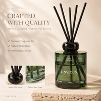 Diffuseur de parfum d'ambiance haut de gamme 300 ml avec bouteille en verre et bâtonnets aromatiques naturels pour boutiques, hôtels, spas, OEM, marque privée