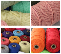 Braided Twisted Cord Wholesale 3MM DIY Recycled Macrame Cotton Rope