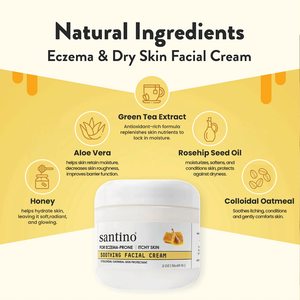 Crème <span class=keywords><strong>Visage</strong></span> Apaisante au Miel Bio Santino Prix Usine avec Aloe Vera pour Apaiser et Calmer les Irritations - Product Image 4
