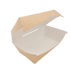 Biodegradable disposable food packaging pulp lunch cardboard paper hamburger box