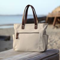 Große Canvas-Einkaufstasche für Frauen mit Taschen Laptop Cross body Geldbörsen Alles Alltags tasche Handtaschen für die Arbeit