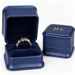 Elegant Private Label Leather Ring <b>Box</b> Factory Bulk Personalized <b>Wedding</b> Jewelry Packaging <b>Box</b> Wholesale for Global Jewelers - Product Image 1